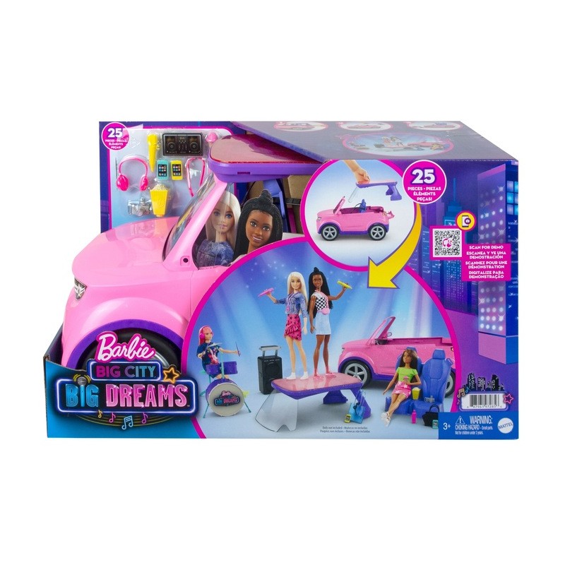 BARBIE BIG CITY MOCHÓD I KONCERTOWA SCENA GYJ25