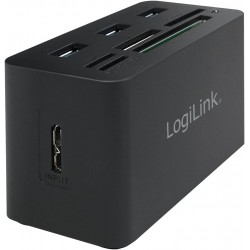 HUB USB LogiLink CR0042 USB 3.0 Z CZYTNIKIEM KART PAMIĘCI