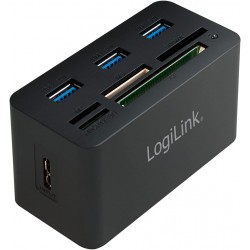 HUB USB LogiLink CR0042 USB 3.0 Z CZYTNIKIEM KART PAMIĘCI