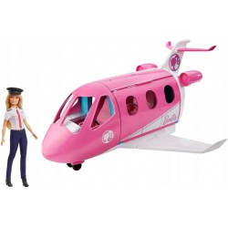 BARBIE WYMARZONY SAMOLOT + LALKA PILOT GJB33